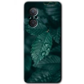Huawei Nova 9 SE Yağmurlu Yaprak Baskılı Uyumlu Silikon Kılıf