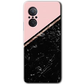 Huawei Nova 9 SE Yarım Mermer Baskılı Uyumlu Silikon Kılıf