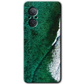 Huawei Nova 9 SE Yeşil Okyanus Baskılı Uyumlu Silikon Kılıf
