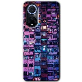 Huawei Nova 9 Şehir Görünümü Baskılı Uyumlu Silikon Kılıf