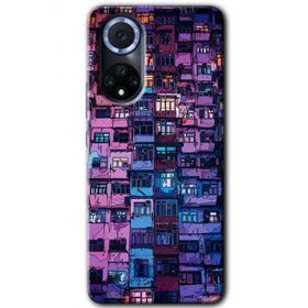 Huawei Nova 9 Şehir Görünümü Baskılı Uyumlu Silikon Kılıf