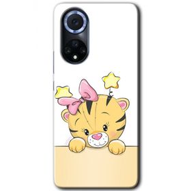 Huawei Nova 9 Sevimli Kedi Baskılı Uyumlu Silikon Kılıf