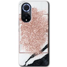 Huawei Nova 9 Simli Mermer Baskılı Uyumlu Silikon Kılıf