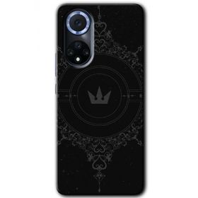 Huawei Nova 9 Siyah Mandala 1 Baskılı Uyumlu Silikon Kılıf