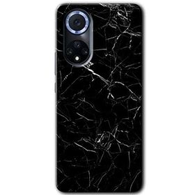 Huawei Nova 9 Siyah Mermer Baskılı Uyumlu Silikon Kılıf