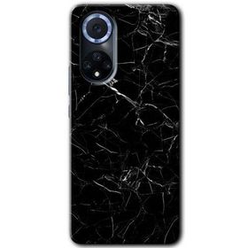 Huawei Nova 9 Siyah Mermer Baskılı Uyumlu Silikon Kılıf