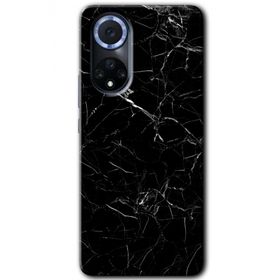 Huawei Nova 9 Siyah Mermer Baskılı Uyumlu Silikon Kılıf