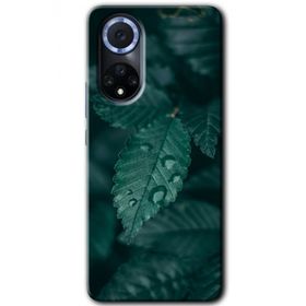 Huawei Nova 9 Yağmurlu Yaprak Baskılı Uyumlu Silikon Kılıf