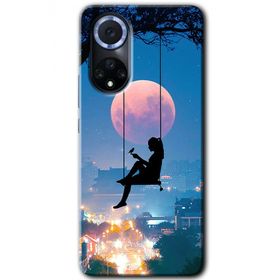 Huawei Nova 9 Yalnız Kadın Baskılı Uyumlu Silikon Kılıf