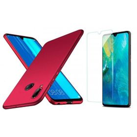 Huawei P Smart 2019 Premier Esnek Mat Cam Ekran Koruyucu + Uyumlu Silikon Kılıf
