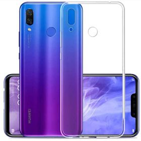 Huawei P Smart 2019 Şeffaf Ultra İnce Silikon Cep Telefonu Kılıfı