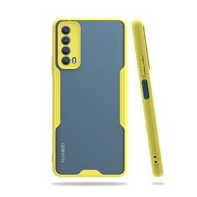 Huawei P Smart 2021 Platin Silikon Sarı Kılıf