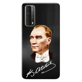 Huawei P Smart Mustafa Kemal Atatürk Desenli Silikon Kılıf