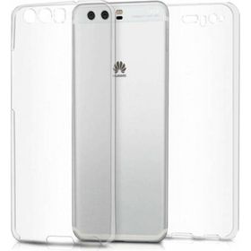 Huawei P10 Plus Ön Arka Şeffaf Silikon Cep Telefonu Kılıfı