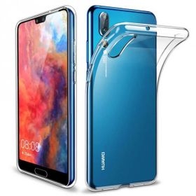 Huawei P20 İnce Şeffaf Hayalet Silikon Cep Telefonu Kılıfı
