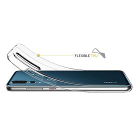 Huawei P20 İnce Şeffaf Silikon Esnek Nano Cam Cep Telefonu Kılıfı