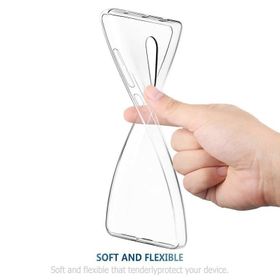 Huawei P20 İnce Şeffaf Silikon Temperli Cam Cep Telefonu Kılıfı
