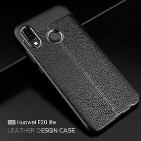 Huawei P20 Lite Deri Niss Antişok Kapak Uyumlu Silikon Kılıf