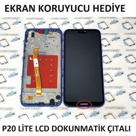 Huawei P20 lite Dokunmatik Siyah Çıtalı Lcd Ekran