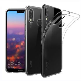 Huawei P20 Lite Ultra İnce Şeffaf Silikon Cep Telefonu Kılıfı