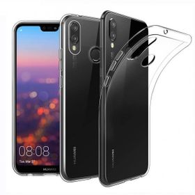 Huawei P20 Lite Ultra İnce Şeffaf Silikon Cep Telefonu Kılıfı