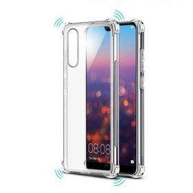 Huawei P30 Kenar Şeffaf Antişok Uyumlu Silikon Kılıf