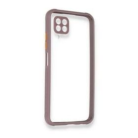 Huawei P40 Lite Miami Şeffaf Silikon Açık Mor Kılıf