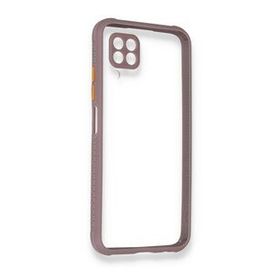 Huawei P40 Lite Miami Şeffaf Silikon Açık Mor Kılıf