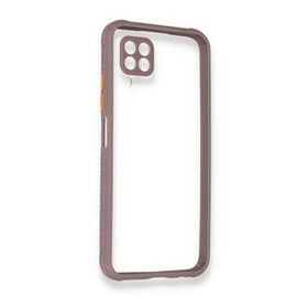 Huawei P40 Lite Miami Şeffaf Silikon Açık Mor Kılıf