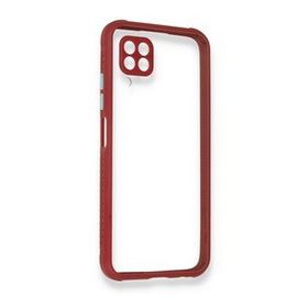 Huawei P40 Lite Miami Şeffaf Silikon Fuşya Kılıf