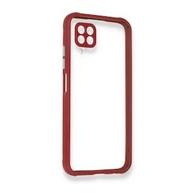 Huawei P40 Lite Miami Şeffaf Silikon Fuşya Kılıf