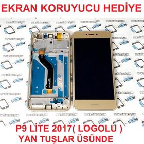 Huawei P9 Lite 2017 Dokunmatik Gold Çıtalı Lcd Ekran