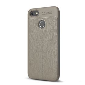 Huawei P9 Lite Mini Niss Silikon Deri Görünümlü Arka Cep Telefonu Kılıfı