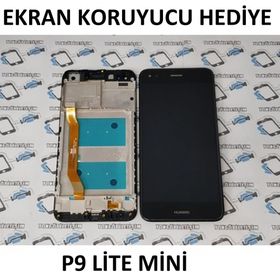 Huawei P9 Lite Mini Siyah Çıtalı Uyumlu Lcd Ekran Dokunmatik