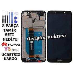 Huawei Y5 2018 Dokunmatik Siyah Çıtalı Lcd Ekran