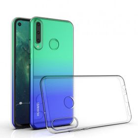 Huawei Y6P Lüx Şeffaf Silikon Şeffaf Kılıf
