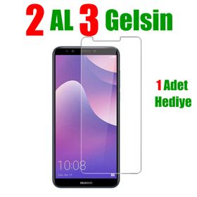 Huawei Y7 2018 Ekran Koruyucu Uyumlu Kırılmaz Cam