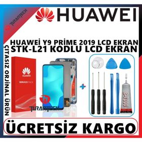 Huawei Y9 Prime 2019 Dokunmatik Siyah Çıtasız Lcd Ekran