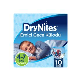 Huggies Drynites Erkek 4-7 Yaş 17-30 kg 120 Adet Gece Külot Bezi