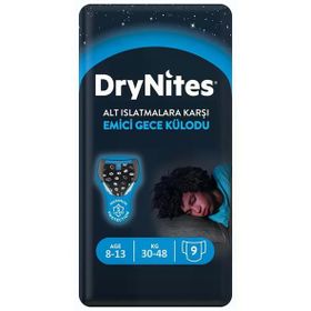 Huggies Drynites Erkek 8-13 Yaş 30-48 Kilo 9 Adet Emici Gece Külodu