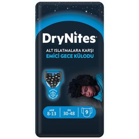 Huggies Drynites Erkek 8-13 Yaş 30-48 Kilo 9 Adet Emici Gece Külodu