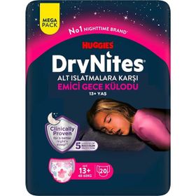 Huggies Drynites Kız 13+ Yaş 20 Adet Gece Külodu