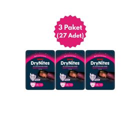 Huggies Drynites Kız 13+ Yaş 48-60 kg 9x3 Adet Emici Gece Külodu