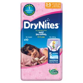 Huggies Drynites Kız 3-5 Yaş 16-23 kg 10 Adet Gece Külot Bezi