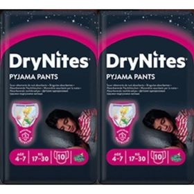 Huggies Drynites Kız 4-7 Yaş 17-30 kg 20 Adet Gece Külot Bezi
