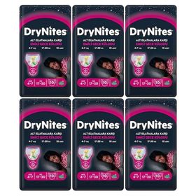 Huggies Drynites Kız 4-7 Yaş 17-30 kg 60 Adet Gece Külot Bezi