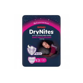 Huggies Drynites Kız 8-13 Yaş 30-48 kg 9'lu Emici Gece Külodu