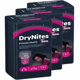 Huggies Drynites Kız 8-15 Yaş 27-57 kg 108 Adet Gece Külot Bezi