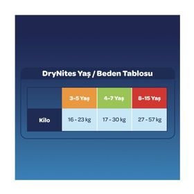 Huggies Drynites Kız 8-15 Yaş 27-57 kg 72 Adet Gece Külot Bezi