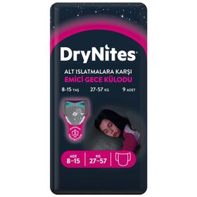 Huggies Drynites Kız 8-15 Yaş 27-57 kg 72 Adet Gece Külot Bezi